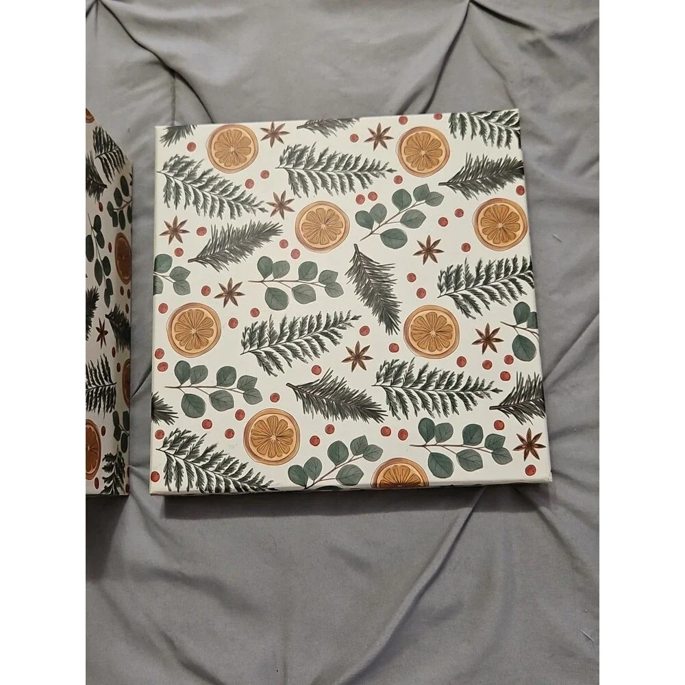Lady Jayne Storage Box Citrus, Berry, Spice Greenery Holiday Theme 9